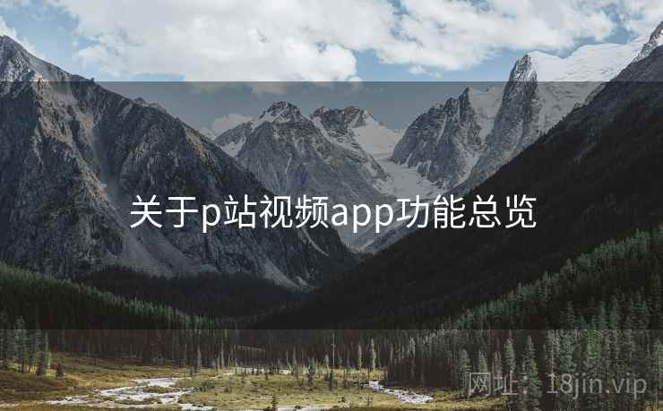 关于p站视频app功能总览